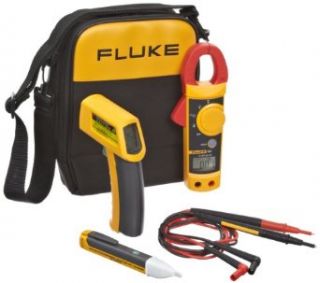 Fluke 62/322/1AC II IR Thermometer, Clamp Meter and Voltage Detector Kit Science Lab Digital Thermometers