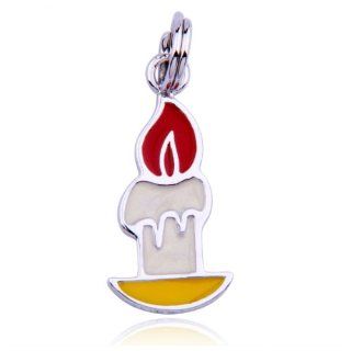 Sterling Silver Candle Charm Clasp Style Charms Jewelry