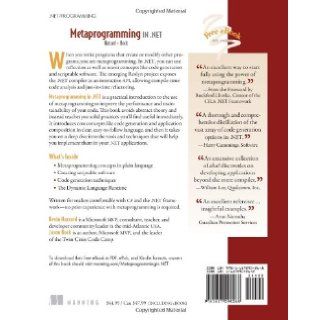 Metaprogramming in .NET Kevin Hazzard, Jason Bock 9781617290268 Books