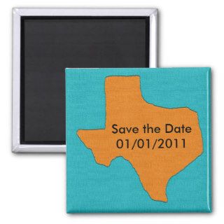 Texas Wedding.  Save the Date Magnet.