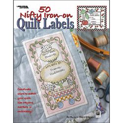 Leisure Arts 50 Nifty Iron on Quilt Labels Leisure Arts Sewing & Quilting Books