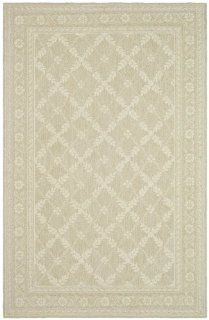 Safavieh Wilton Collection WIL324C Hand Hooked Taupe and Ivory Hand Spun Wool Round Area Rug, 4 Feet Round   Round Carpet Rug
