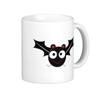 cute funny cartoon bat coffee mug