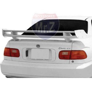 1992 1995 Honda Civic 2/4D Custom Spoiler Saleen Double Deck (Unpainted) Automotive