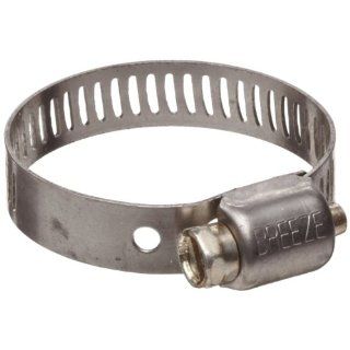 Dixon MH Series Stainless Steel 201/301 Miniature Worm Gear Hose Clamp, 1/2" Min Clamp ID, 29/32" Max Clamp OD, 5/16" Band Width, Pack of 10