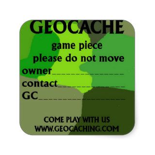Geocache ID sticker
