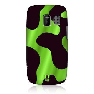 Head Case Designs Green Poison Dart Frog Patterns Hard Back Case Cover for Nokia Asha 302 Cell Phones & Accessories