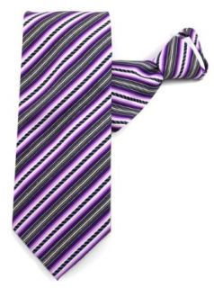 Purple Rope Stripe Zipper Tie #302 Sports & Outdoors