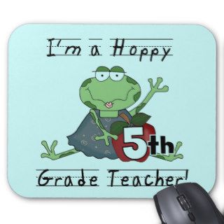 Hoppy 5th Grade Teacher Tshirts and Gifts Mouse Pads