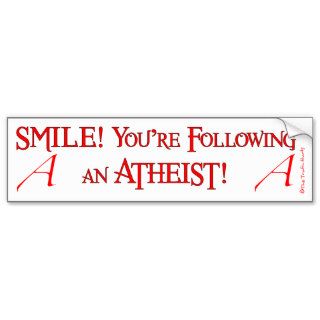 Smile Atheist Bumper Sticker