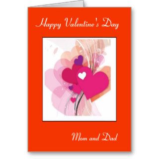Mom and Dad Valentine's day Greeting Card