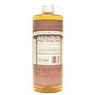 Dr Bronners Castile Eucalyptus Liquid Soap, 32 Ounce    3 per case.  Bath Soaps  Beauty