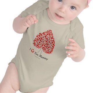 I Love You Mum (heart tree) Infant Creeper