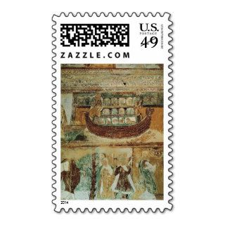 Noah's Ark During the Flood, c.1100 Stamp