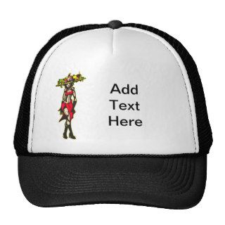 Exotic Woman Mesh Hats