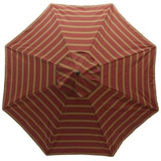 11 ft. Patio Umbrella in Red Tweed Stripe 9111 01222700