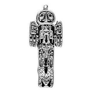 Totem Pole Amulet Pendant Necklace Wicca Wiccan Pagan Metaphysical Spiritual FREE CORD INCLUDED Jewelry