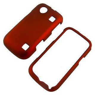 Red Rubberized Protector Case for ZTE Chorus D930 Cell Phones & Accessories