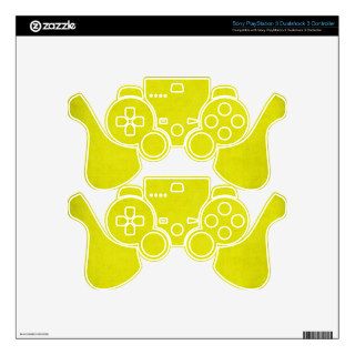 5453 SPORTS neon YELLOW BACKGROUND WALLPAPER DIGIT PS3 Controller Skin