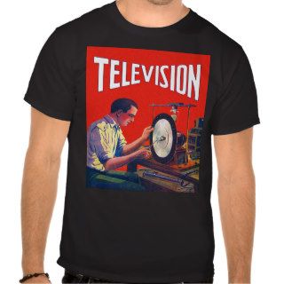 Vintage Kitsch Early TelevisionTechnology TV Set Tee Shirts