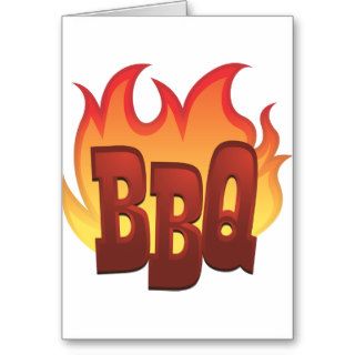 BBQ Flames Card