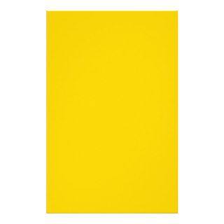 Bright Golden Yellow Color Only Custom Products Stationery