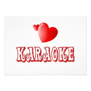 Karaoke Hearts Custom Invites