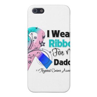 Daddy   Thyroid Cancer Ribbon Covers For iPhone 5