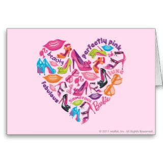 Barbie Icons Heart Greeting Cards