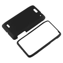Black Snap on Rubber Coated Case for Motorola Droid 4 BasAcc Cases & Holders