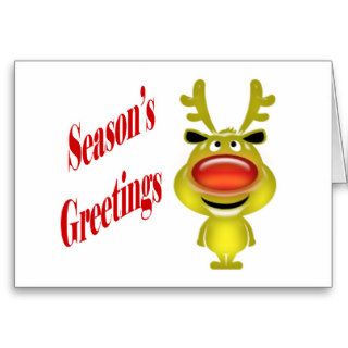 Business holiday greeting funny reindeer greeting cards