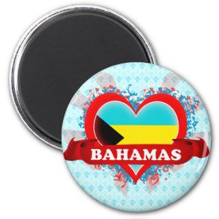 Vintage I Love Bahamas Magnet