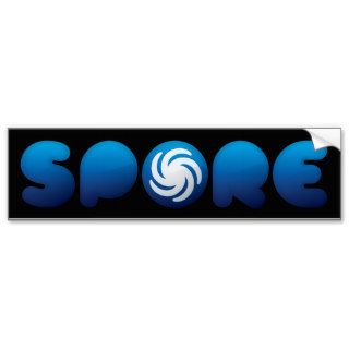 Spore Blue Logo Bumper Sticker