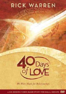 40 Days of Love We Were Made for Relationships (DVD video) Christianity