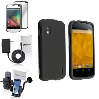 BasAcc Black Case/ Protector/ Charger/ Car Mount for LG Nexus 4 E960 BasAcc Cases & Holders