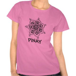 Pinay and lotus flower tee shirts