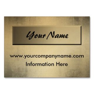 Brushed Gold Metal Business Cards