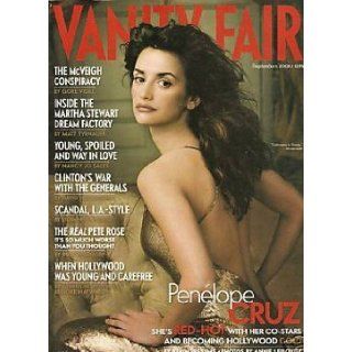 Vanity Fair Magazine September 2001 Penelope Cruz Vanity Fair, Graydon Carter Books
