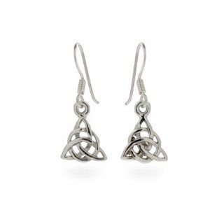 Sterling Silver Celtic Trinity Earrings Eve's Addiction Jewelry