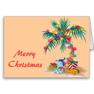 Christmas Palm Greeting Cards