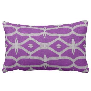 pretty purple white pattern pillows