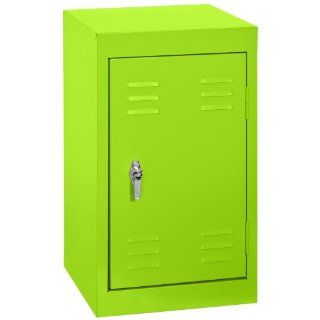 Sandusky LF11151524 38 Welded Steel Mini Locker, 15" Width x 24" Height x 15" Depth, 1 Tier, Electric Green