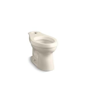 KOHLER Cimarron Comfort Height Elongated Toilet Bowl Only with Class Five Flushing Technology in Almond K 4309 47
