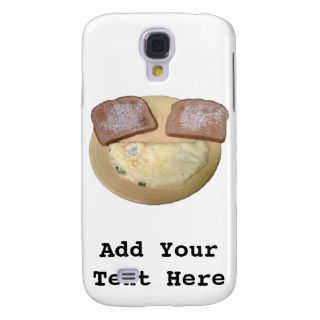 Happy Face Omelette and Toast Samsung Galaxy S4 Covers
