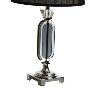 Denmark Crystal 3 way Black/ Chrome Table Lamp Table Lamps