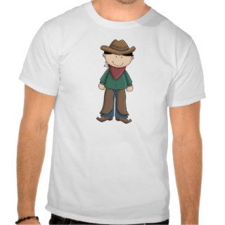 Cute Little Cowboy with Bandana and Cowboy Hat Shirts