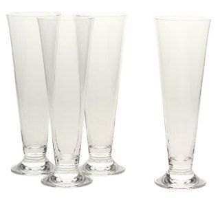Lenox Tuscany Classics Pilsner Glasses, Set of 4 Beer Pilsner Glasses Kitchen & Dining