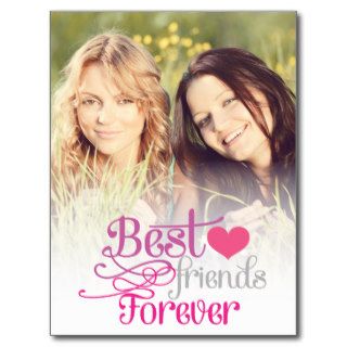 BFF   Fashion Best Friends Forever with Photo Post Card
