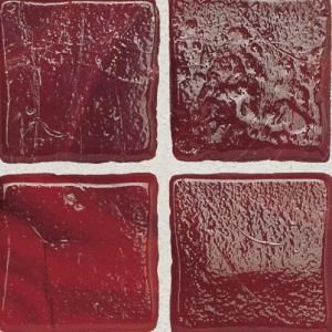 Daltile Sonterra Glass Scarlet 12 in. x 12 in. x 6mm Glass Sheet Mounted Mosaic Wall Tile (10 sq. ft. / case) DISCONTINUED SR5411MS1P