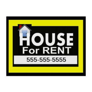 House for Rent Yard Sign